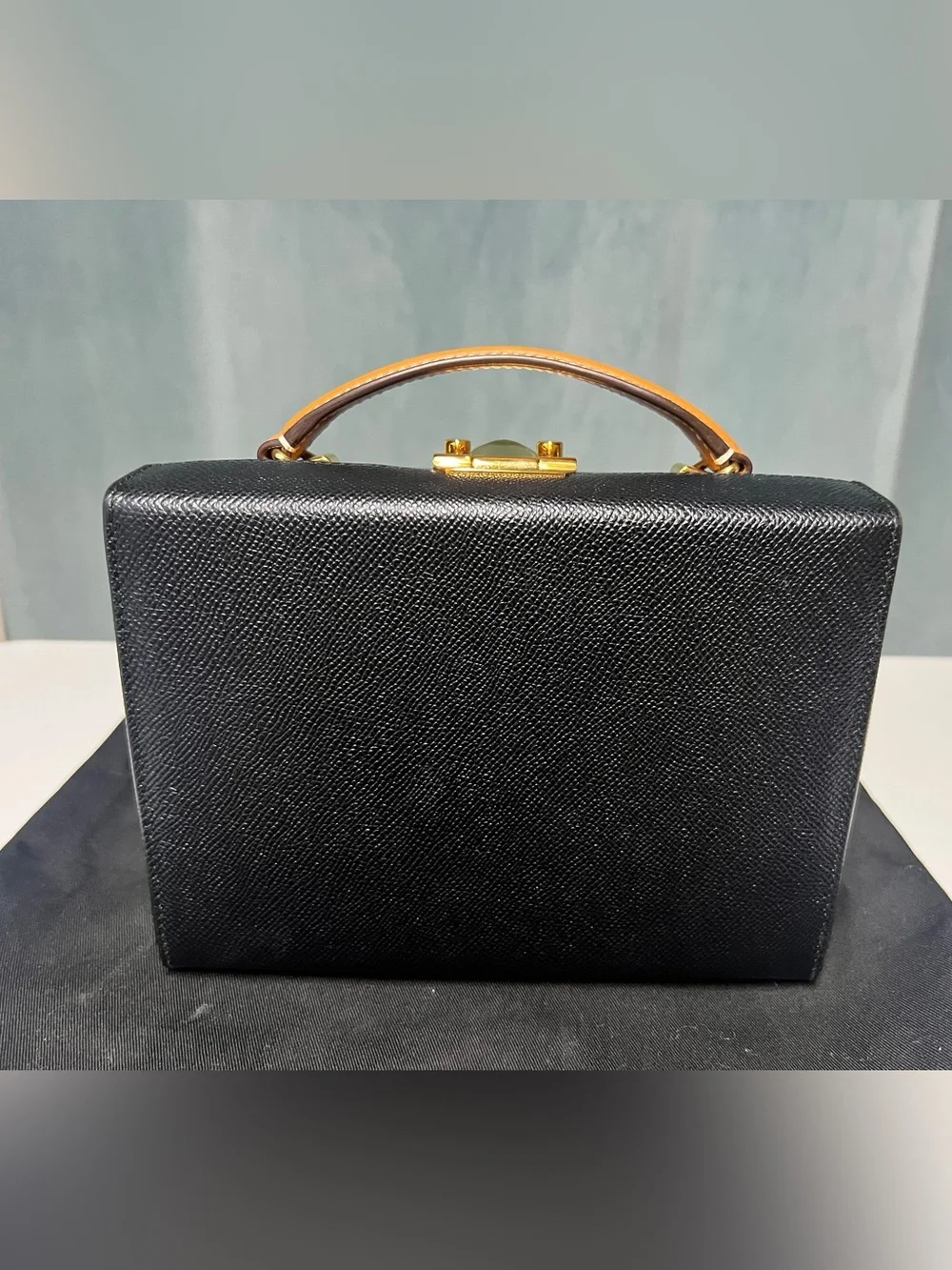 Mark Cross Box Leather Bag Black